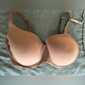 SKIMS Fits Everybody Tee Shirt Bra Sienna 46F/DDD